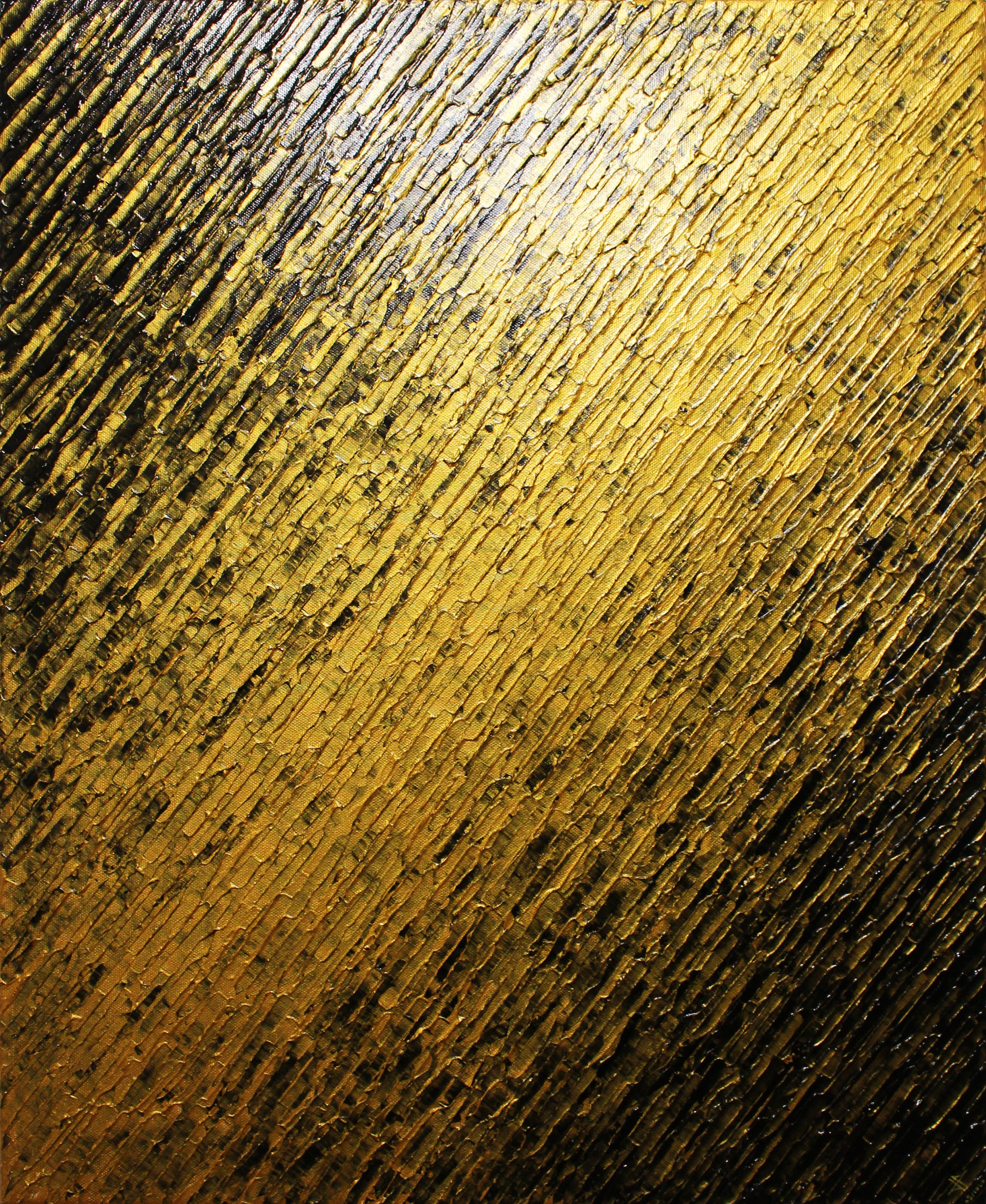 Jonathan Pradillon, Texture couteau or noire Jonathan Pradillon, Texture couteau or noire