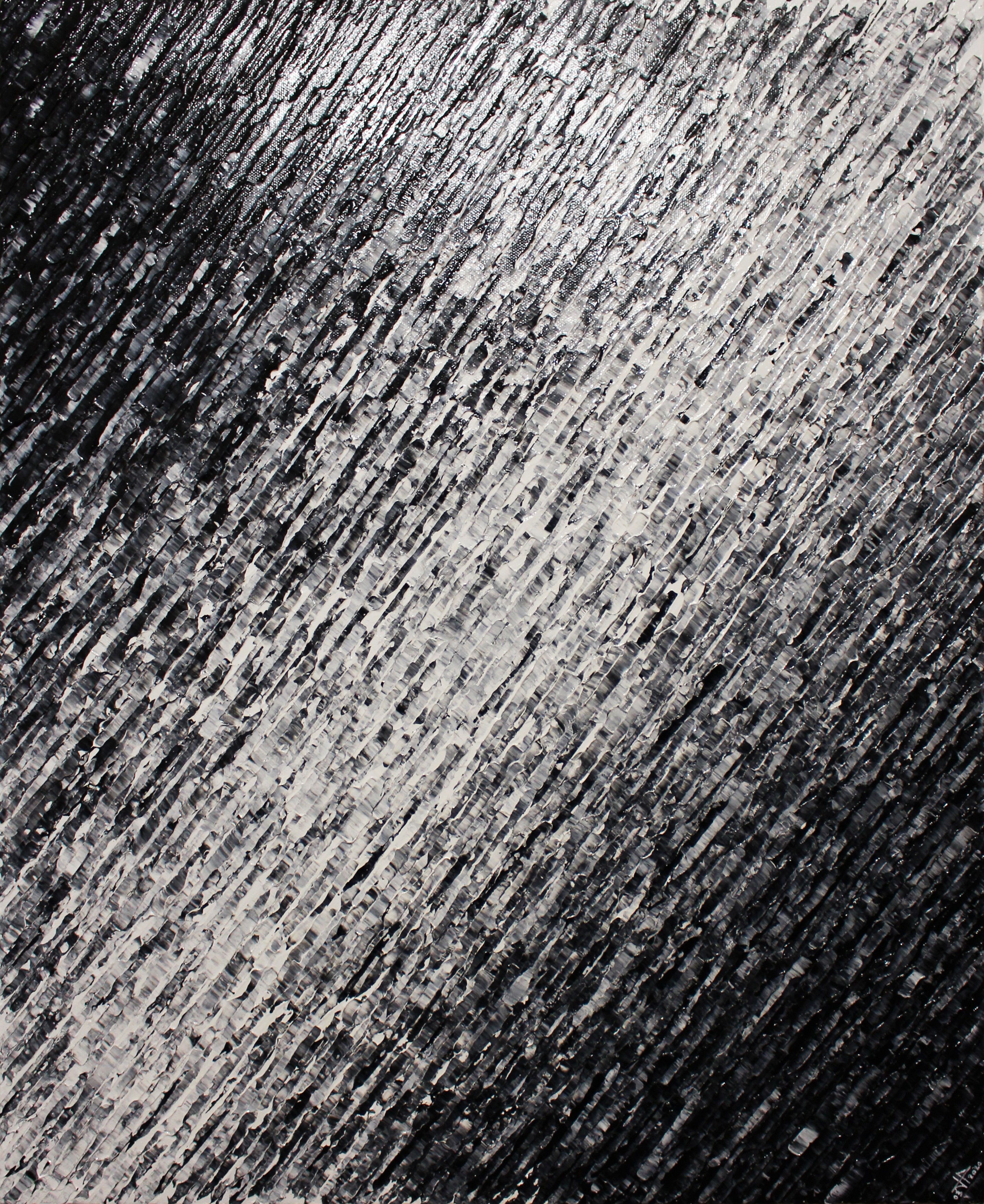 Jonathan Pradillon, Texture couteau blanc noire Jonathan Pradillon, Texture couteau blanc noire