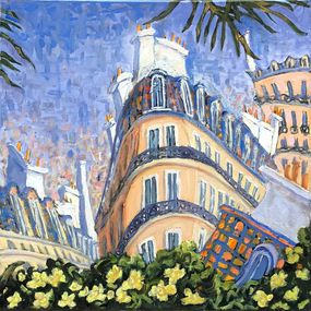 Gemälde, Paris Azur I (series of 3), Linda McCluskey