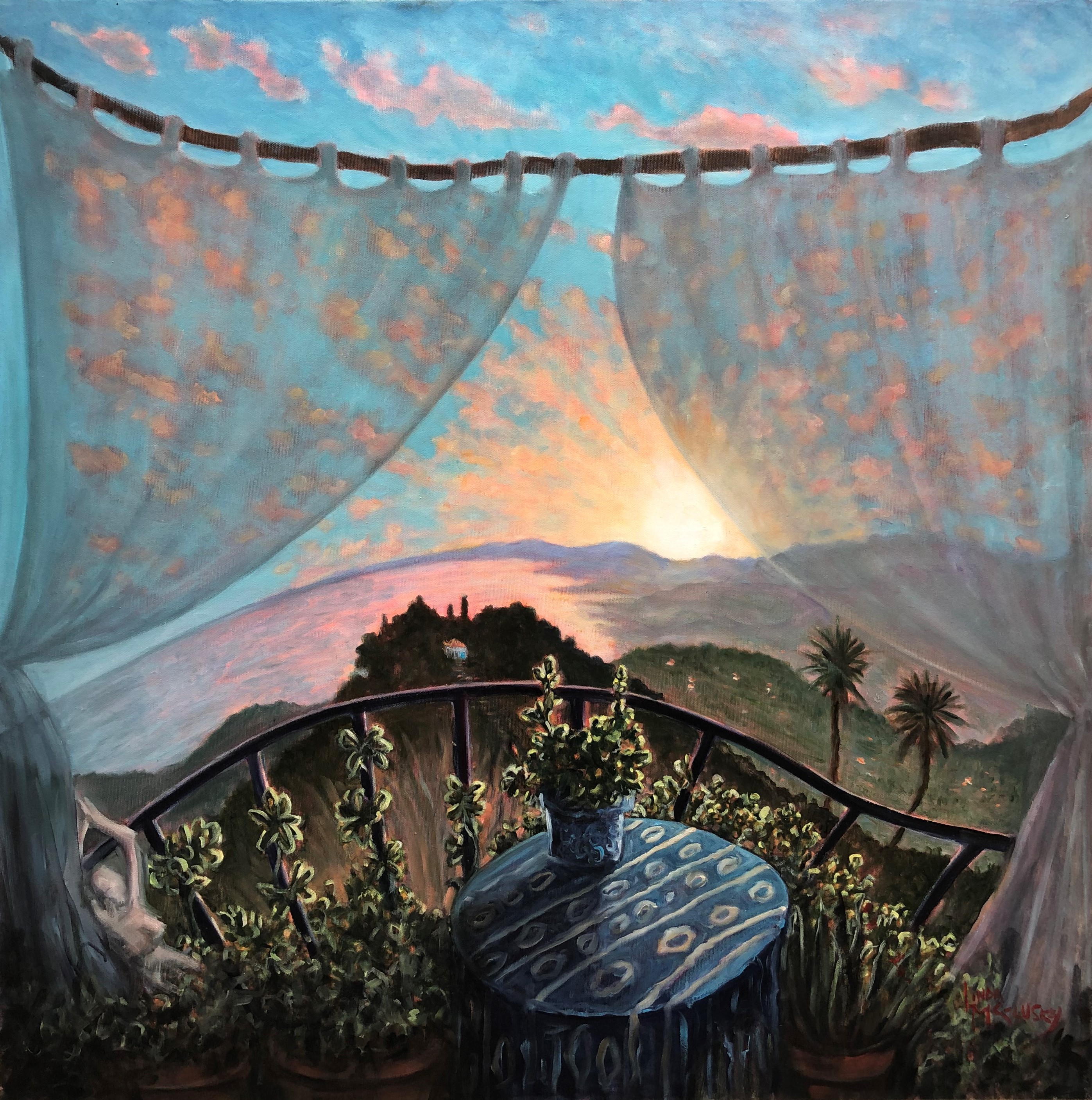 Linda McCluskey, Seborga Sunset Linda McCluskey, Seborga Sunset