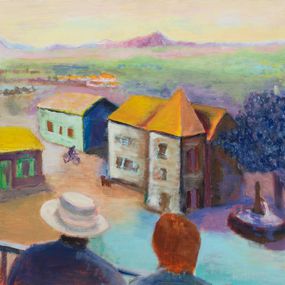 Peinture, Le village, Philippe Maillebuau