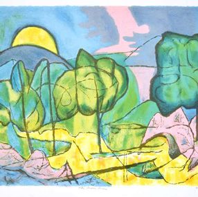 Drucke, Colorful Landscape, David Shapiro