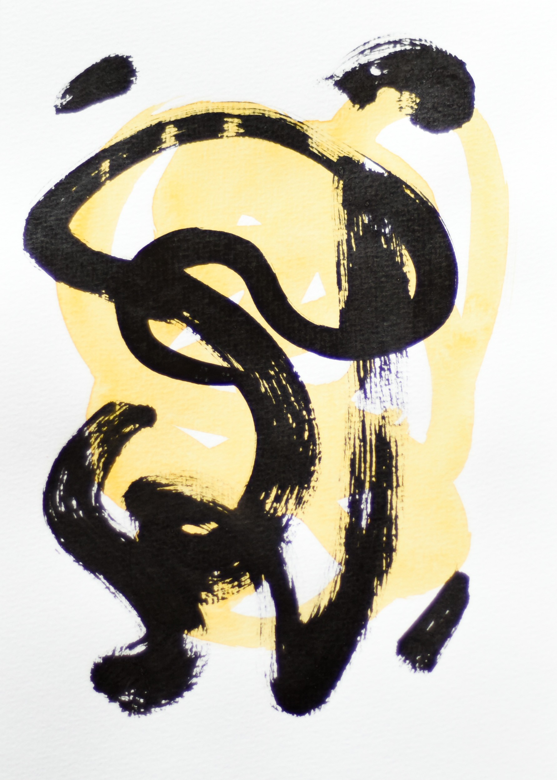 Gina Vor, Small Yellow Sign No 1 | Abstrait Minimaliste Gina Vor, Small Yellow Sign No 1 | Abstrait Minimaliste