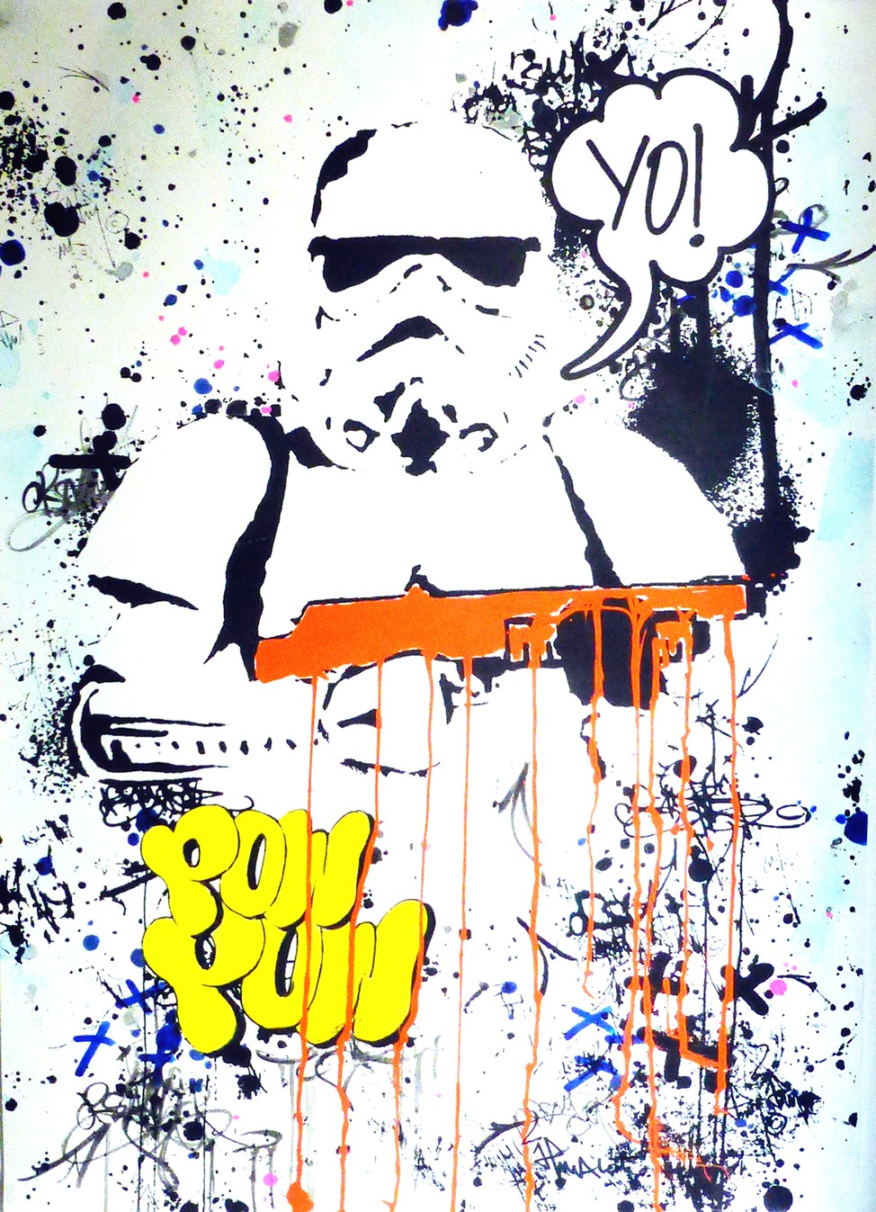JP Malot, YO! Stormtrooper handfinished. 2020. JP Malot, YO! Stormtrooper handfinished. 2020.