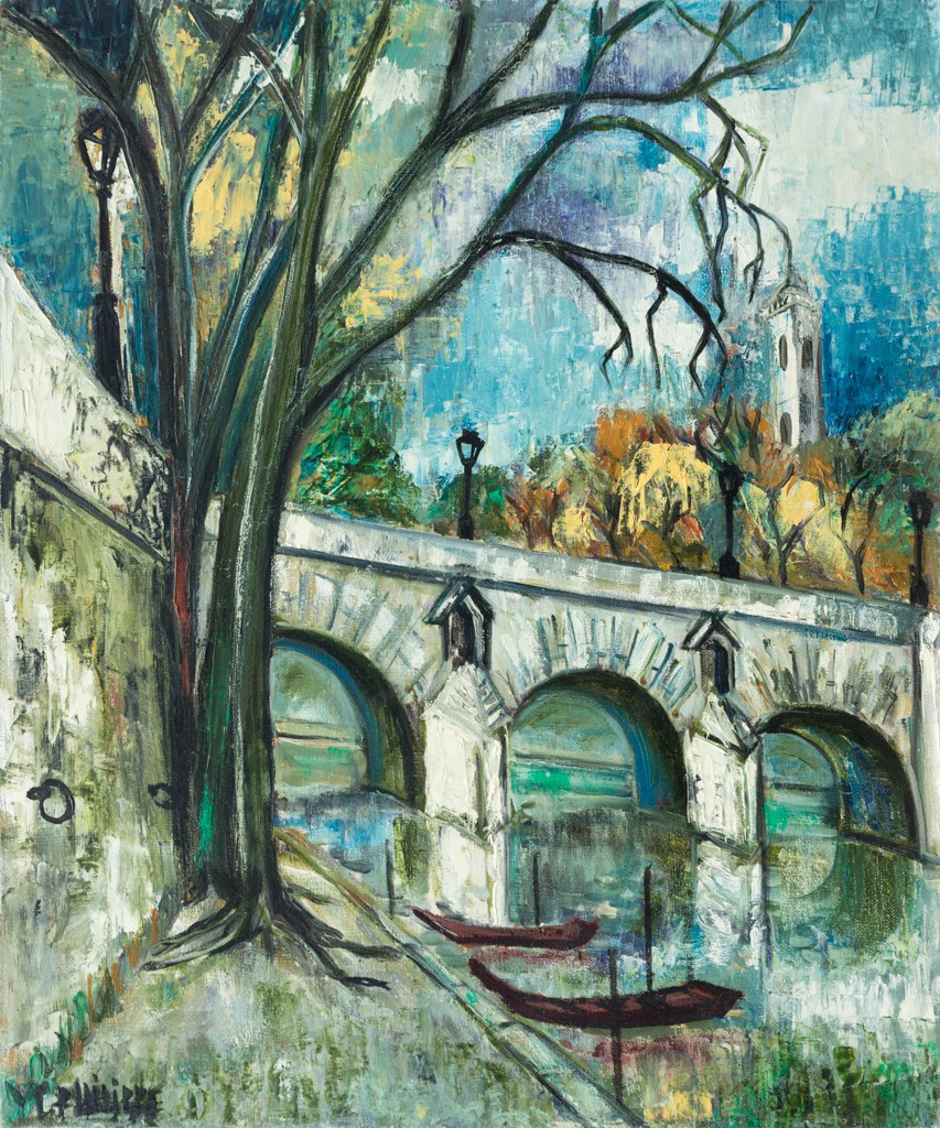 ▷ Le Pont Neuf à Paris série villes de France by Liliane Lointier, 1959, Painting