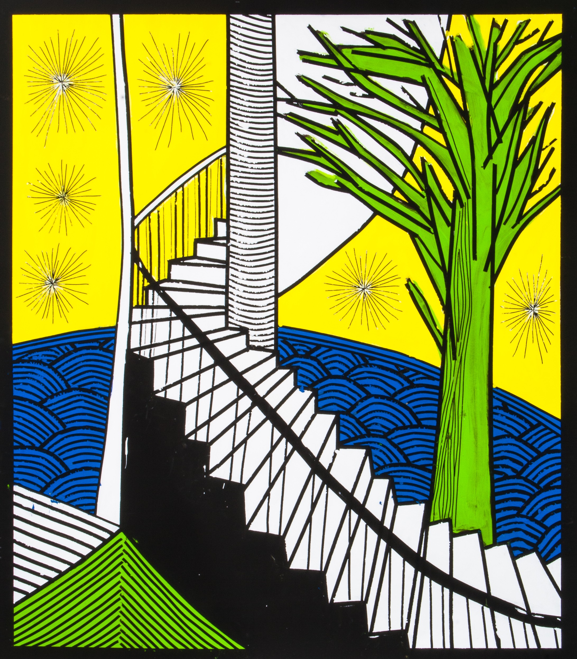Baptiste Laurent, Escalier arbre vert, Exit série Baptiste Laurent, Escalier arbre vert, Exit série