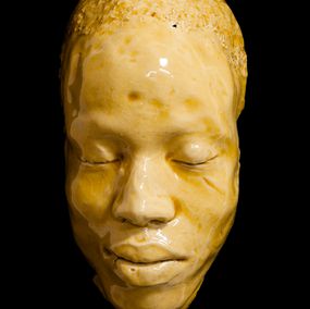 Sculpture, El Hadj Seck, jaune, Baptiste Laurent