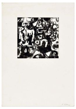 Fine Art Drawings, Black Abstract, Paul Peters