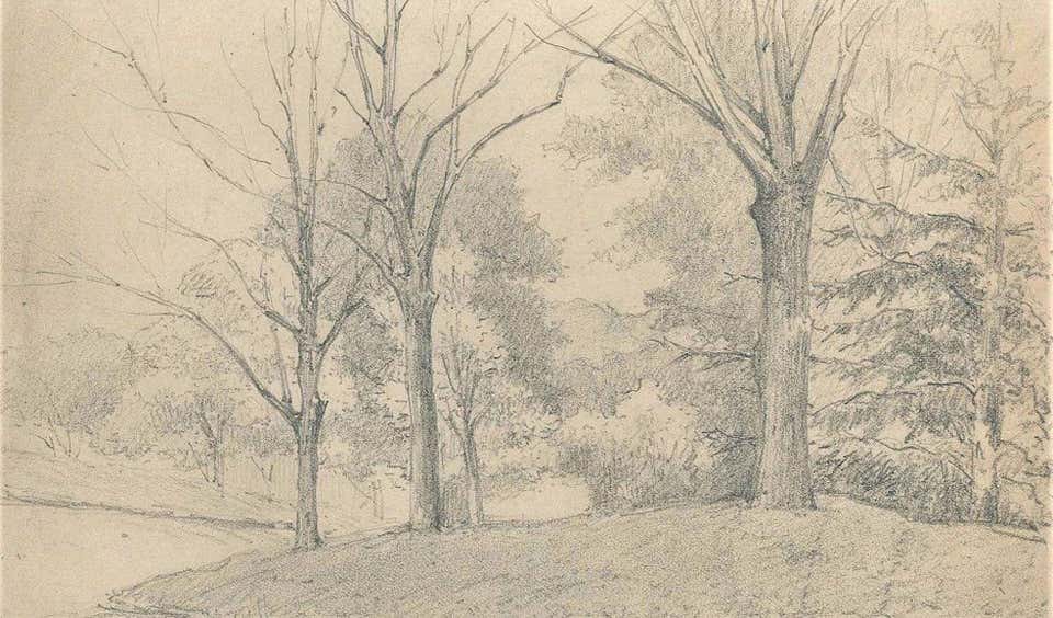Emile-Louis Minet, Trees on the Hill Emile-Louis Minet, Trees on the Hill