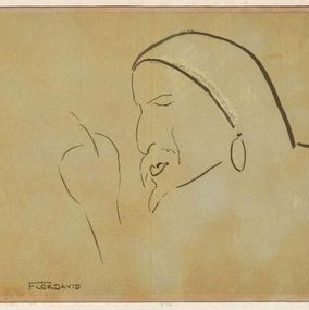 Fine Art Drawings, A Theater Character, Flor David