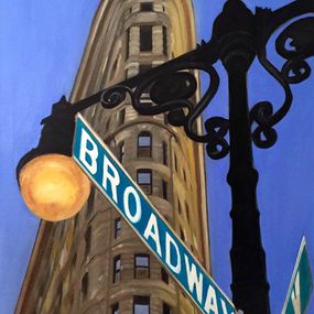 Painting, Le Flatiron Building, Marie France Garrigues