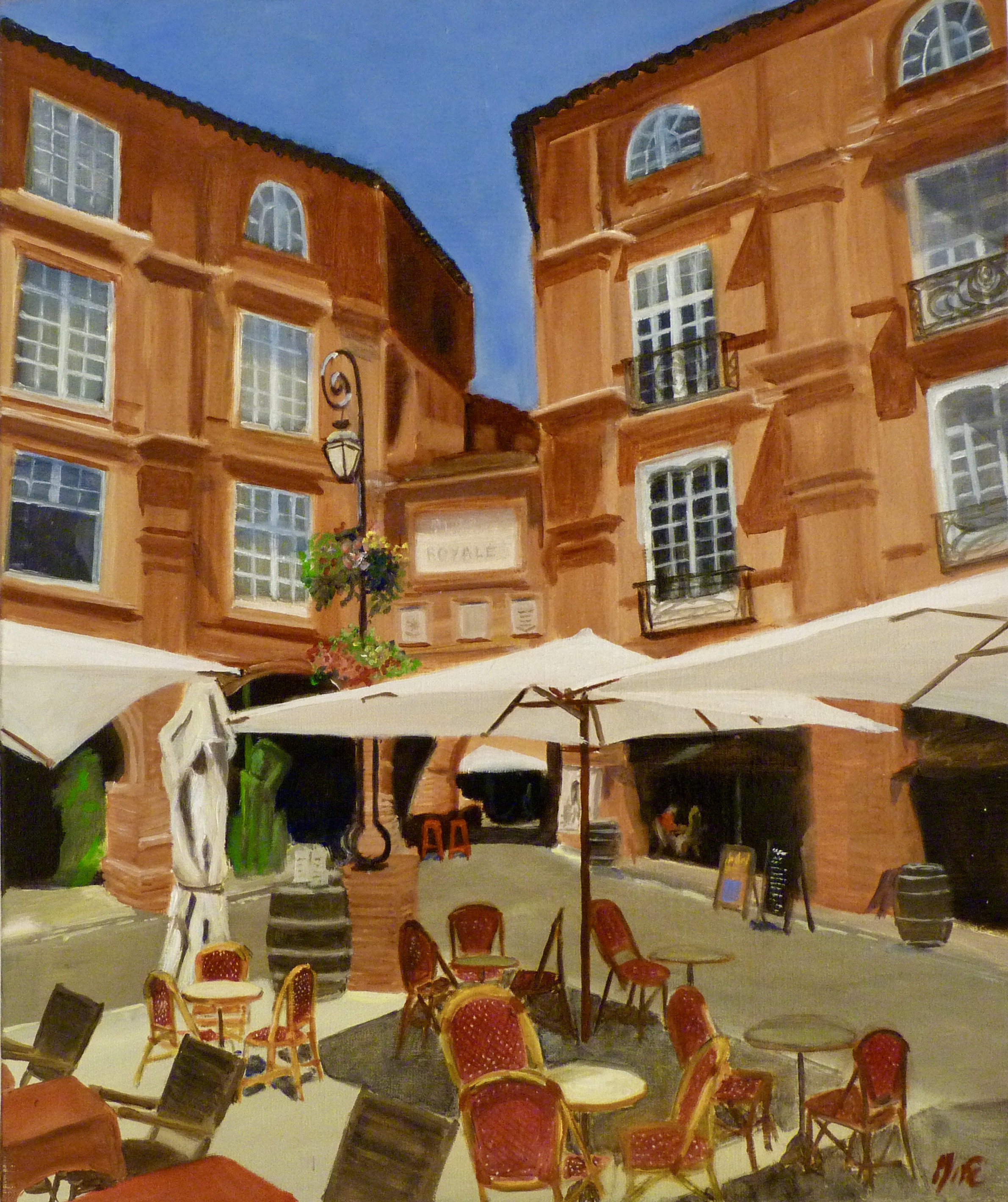 Marie France Garrigues, La Place Nationale de Montauban (vue 1) Marie France Garrigues, La Place Nationale de Montauban (vue 1)