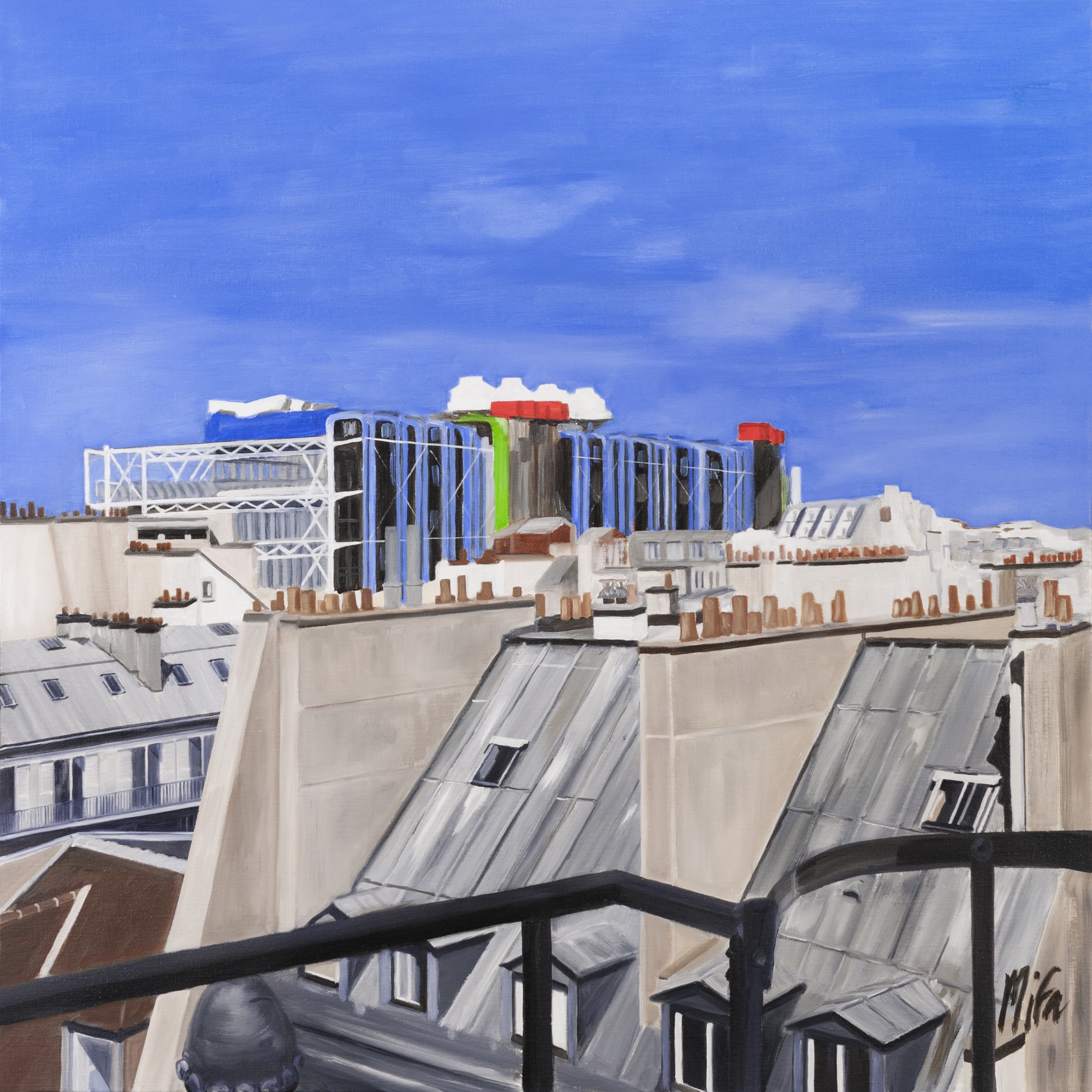 Marie France Garrigues, Vue sur les toits Paris (vue 2) Marie France Garrigues, Vue sur les toits Paris (vue 2)