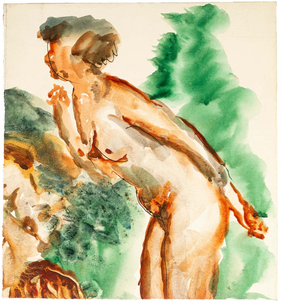 Jean Chapin, Reclined Nude Jean Chapin, Reclined Nude