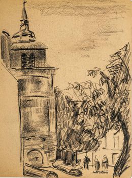 Dessin, Cityscape, Jean Chapin