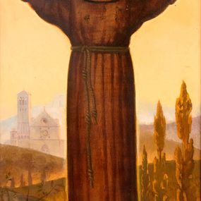 Painting, Saint Francis, Pippi Starace