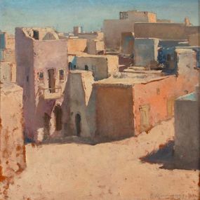 Painting, View of the Old Tripoli, Claudio Martinenghi