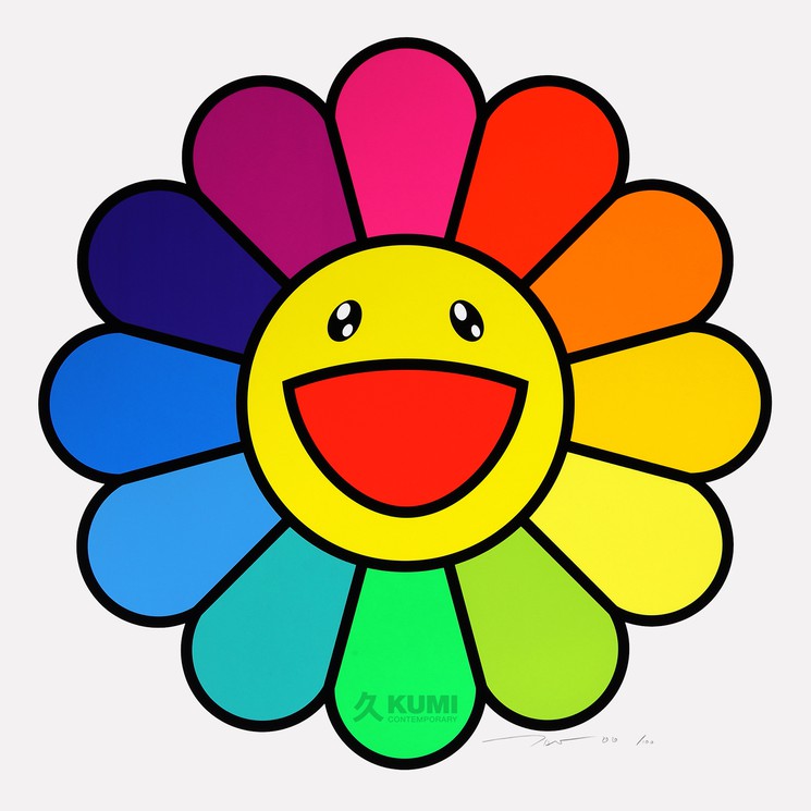 Takashi Murakami's iconic smiling flowers have been transformed