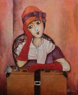 Painting, Miss Violette, Véronique Clanet