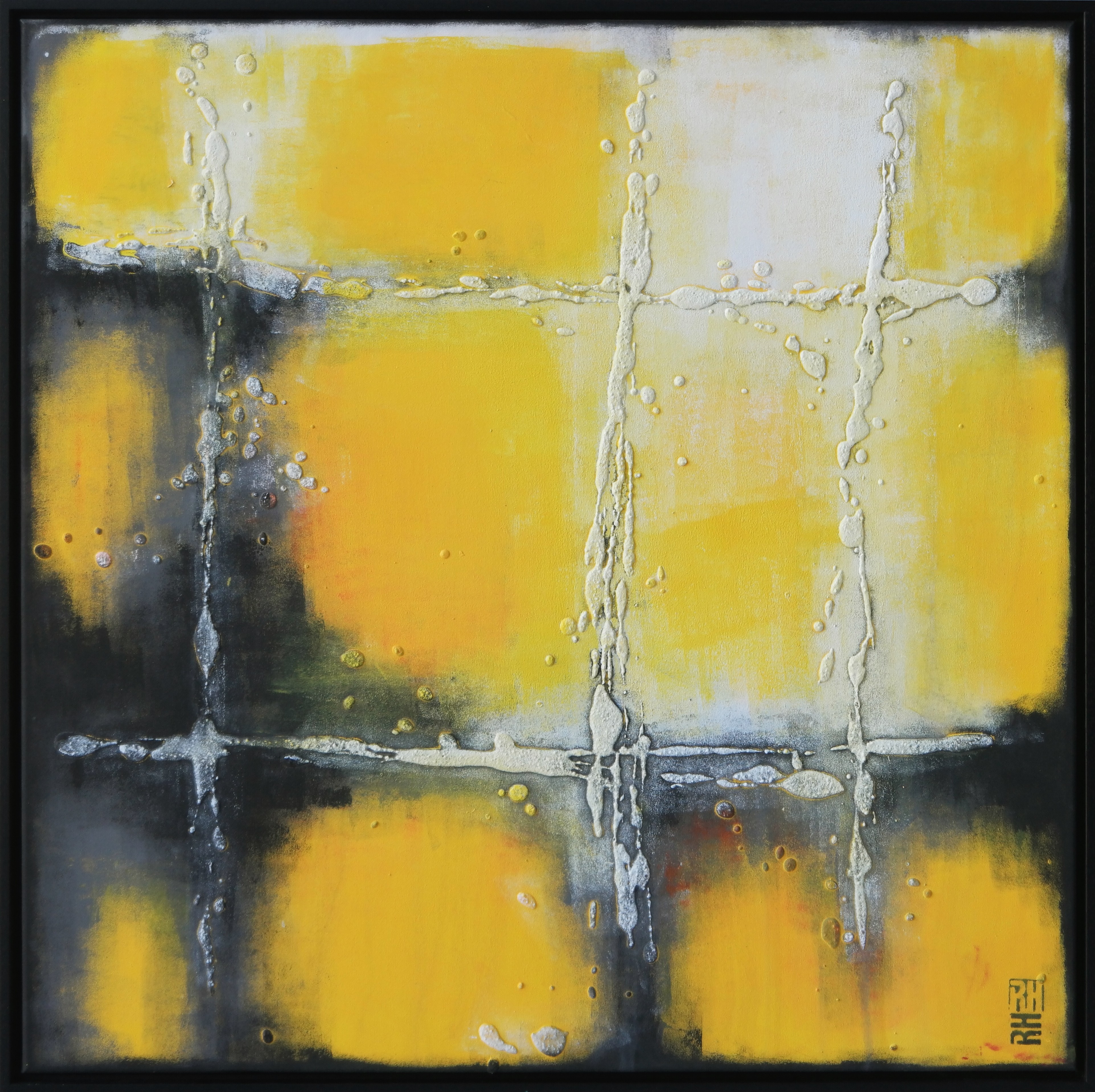 Ronald Hunter, My Yellow Square - Incl. Frame Ronald Hunter, My Yellow Square - Incl. Frame