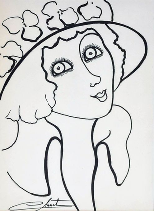 Véronique Clanet, Femme au chapeau Véronique Clanet, Femme au chapeau