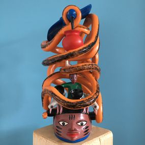 Snake and bird, Kifouli Dossou