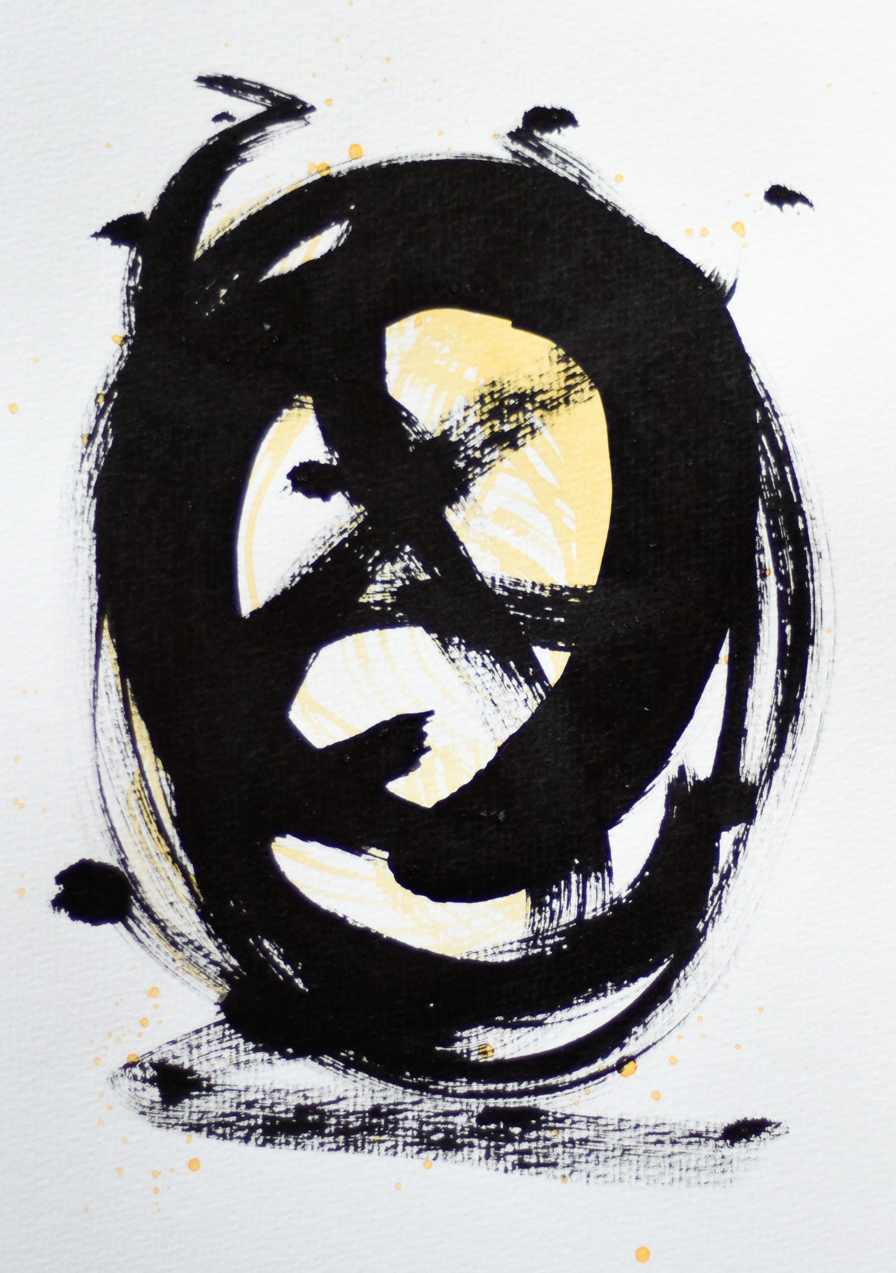 Gina Vor, Small Yellow Sign No 8, Abstrait Minimaliste Gina Vor, Small Yellow Sign No 8, Abstrait Minimaliste