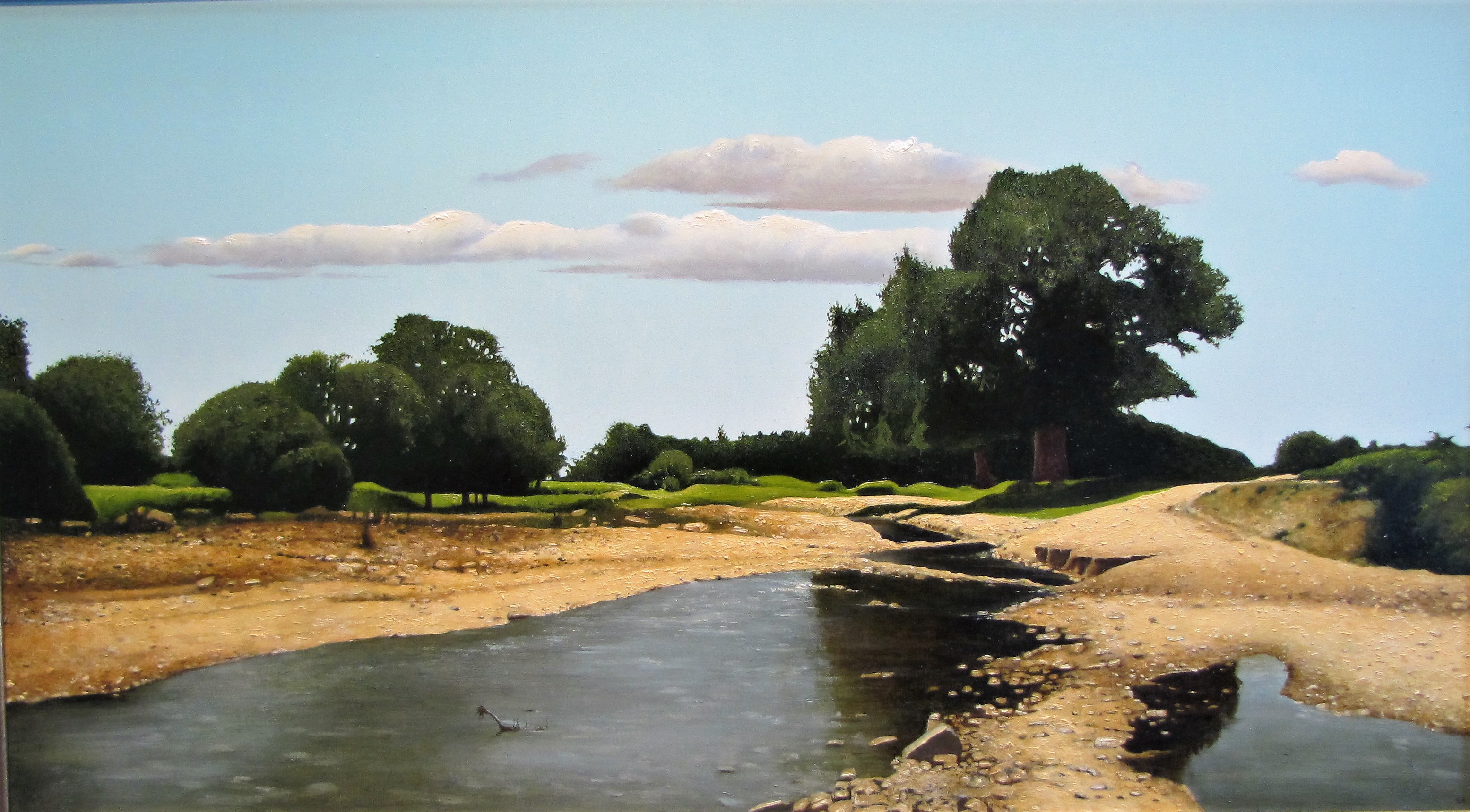 Atanas Marincheshki, Landscape with river Atanas Marincheshki, Landscape with river