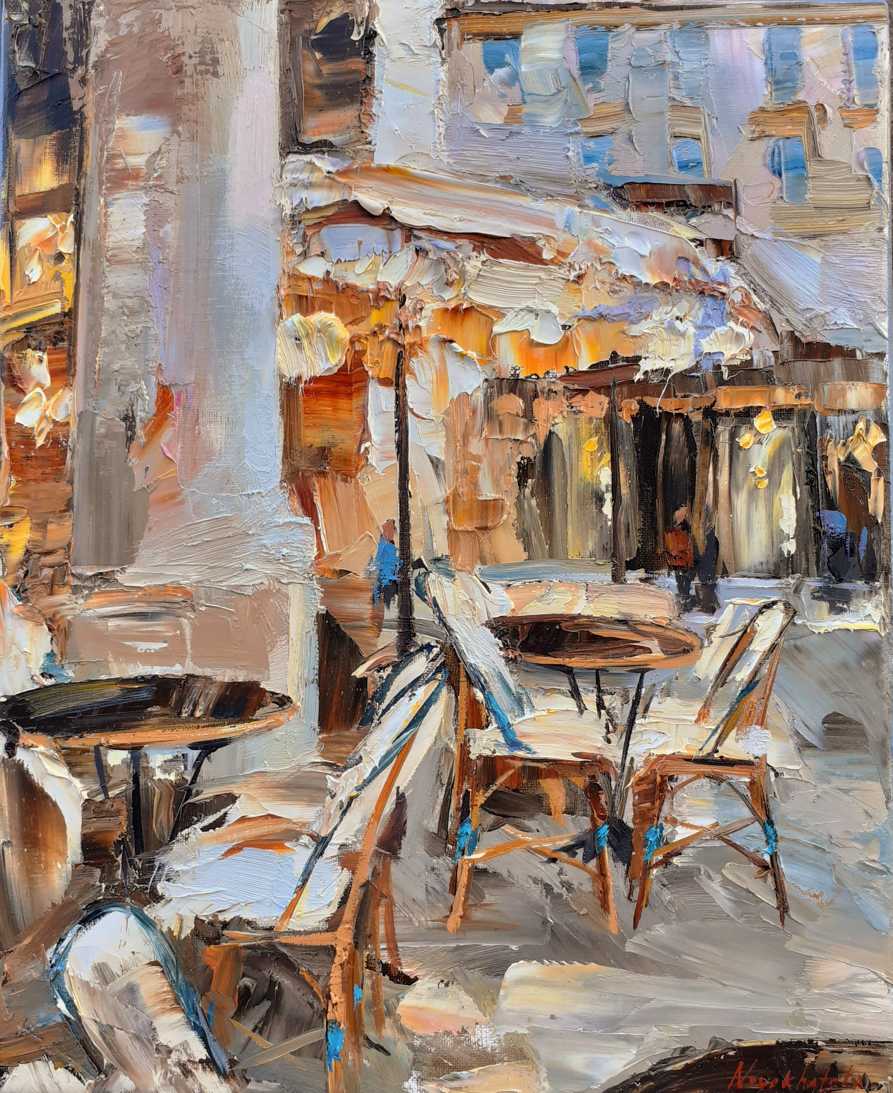 Olga Novokhatska, Etude du bistrot Olga Novokhatska, Etude du bistrot