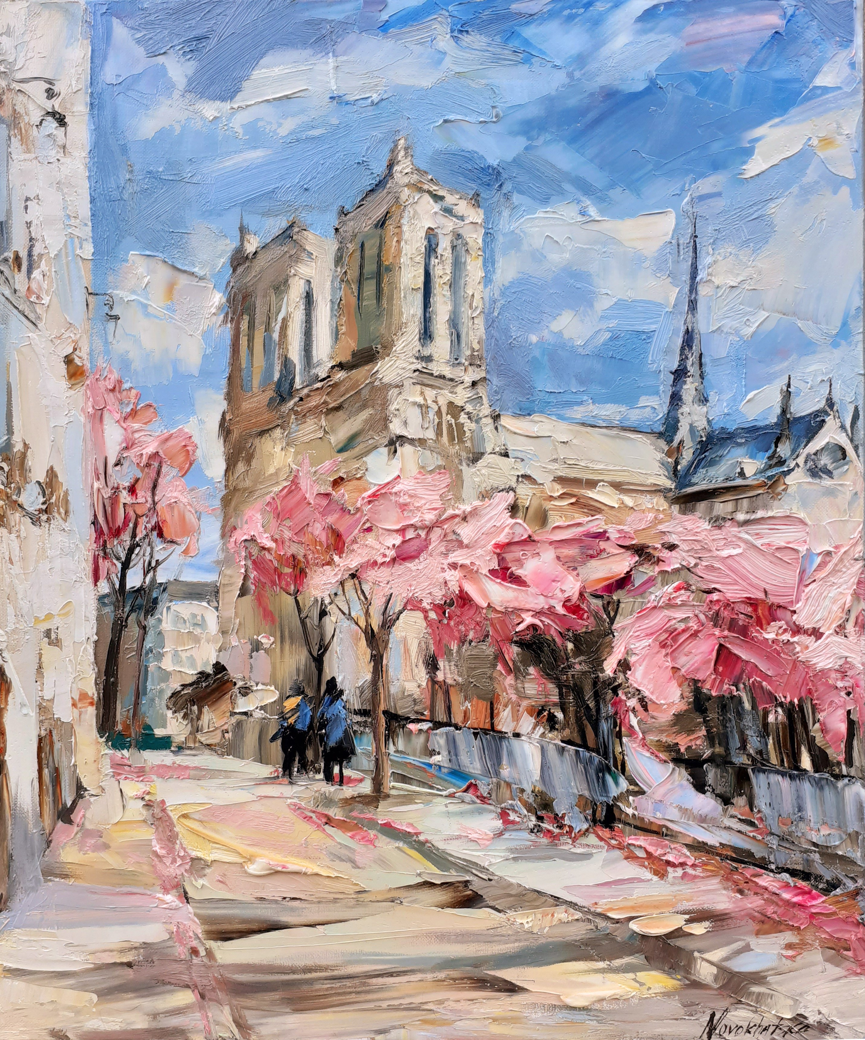 Olga Novokhatska, Notre Dame au printemps Olga Novokhatska, Notre Dame au printemps