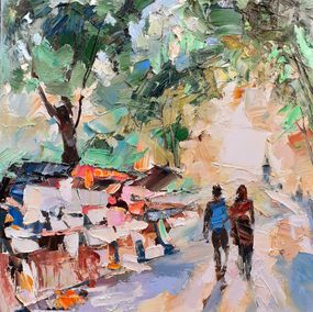 Gemälde, Sur les quais des bouquinistes, Olga Novokhatska