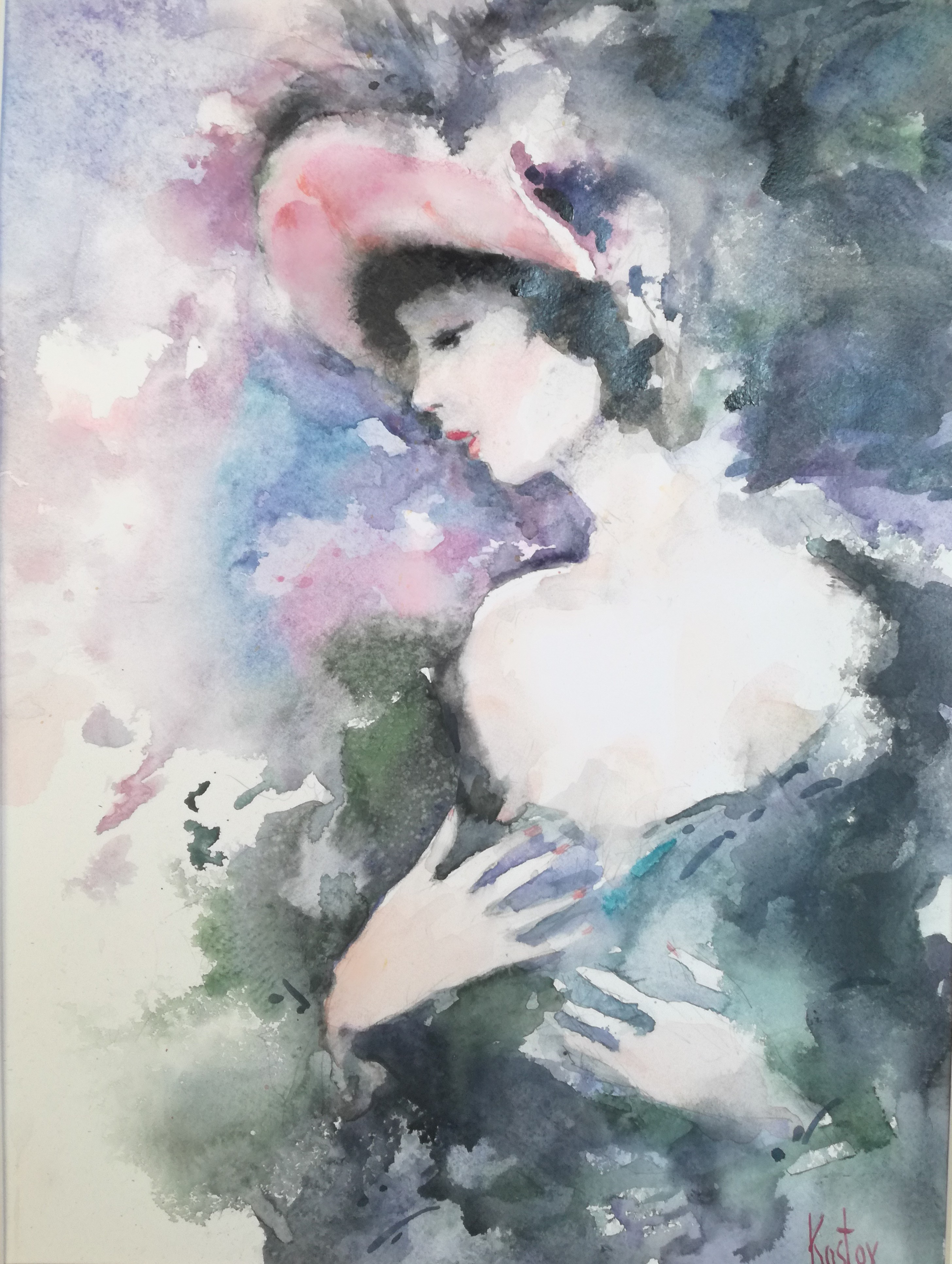 Krum Kostov, Girl with a hat Krum Kostov, Girl with a hat