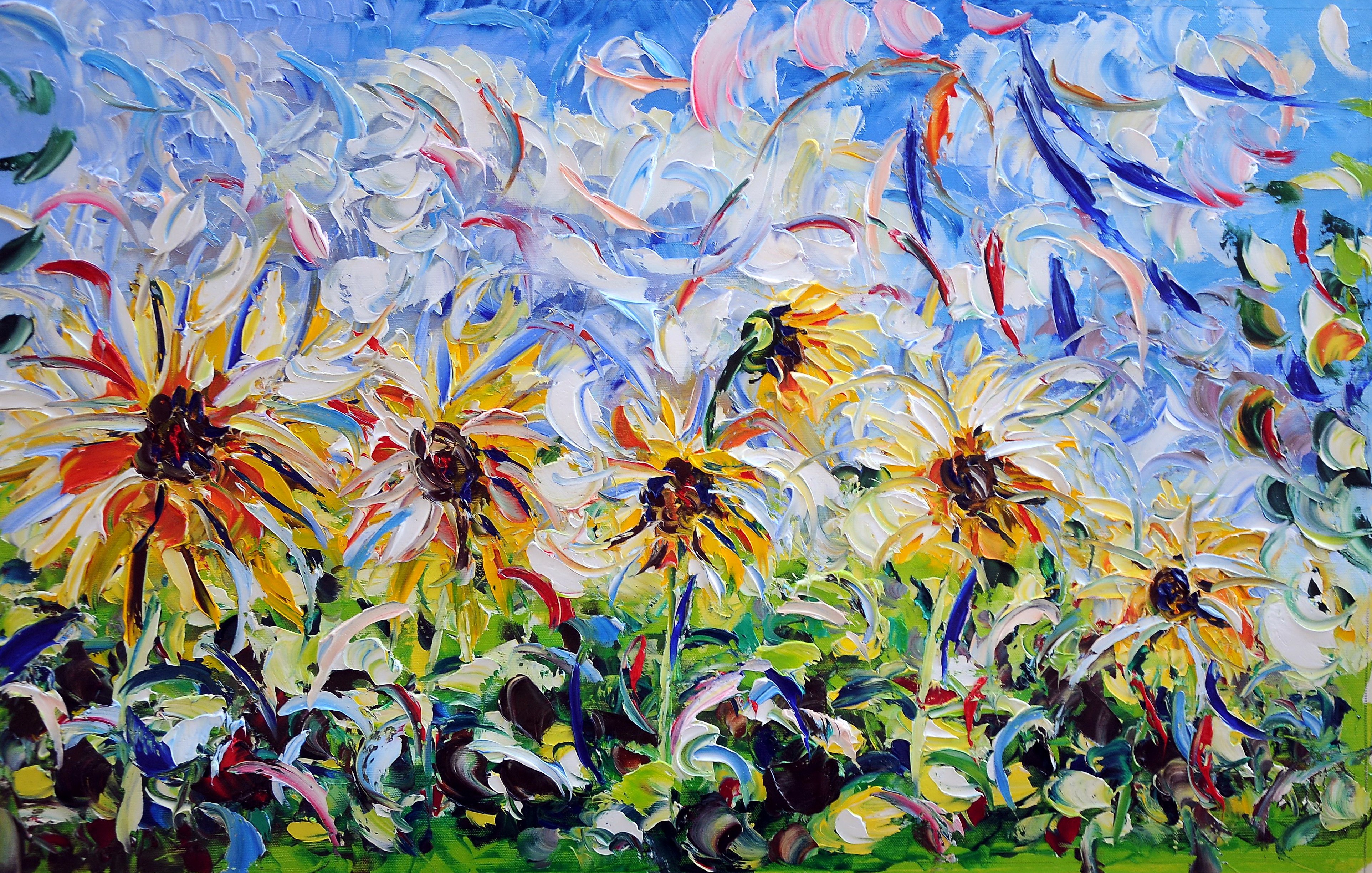 Antonino Puliafico, Giornata Limpida con Girasoli Antonino Puliafico, Giornata Limpida con Girasoli
