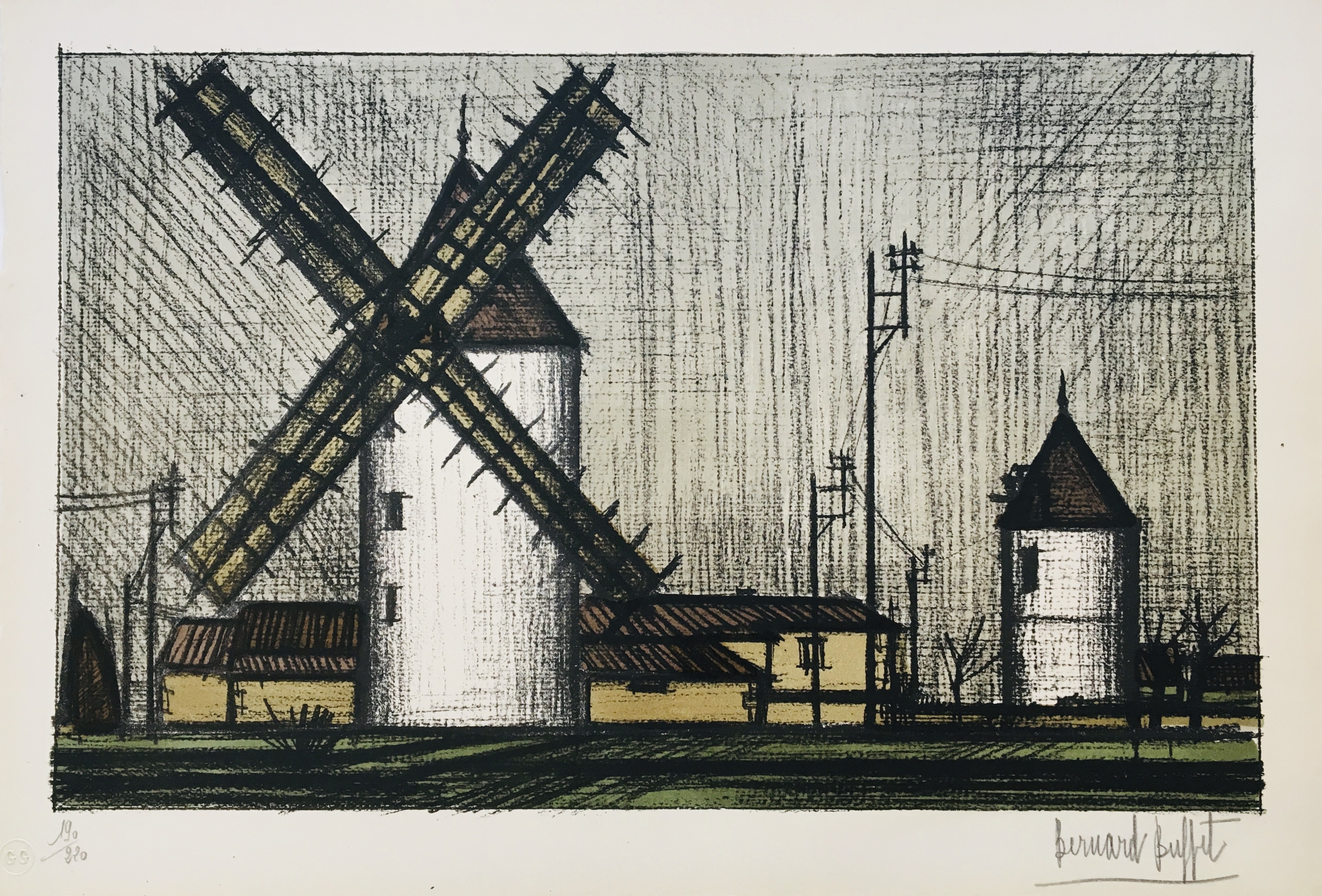 Bernard Buffet, Les moulins Bernard Buffet, Les moulins