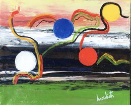 Painting, La montagne de l’âme, Mariam Mouliets