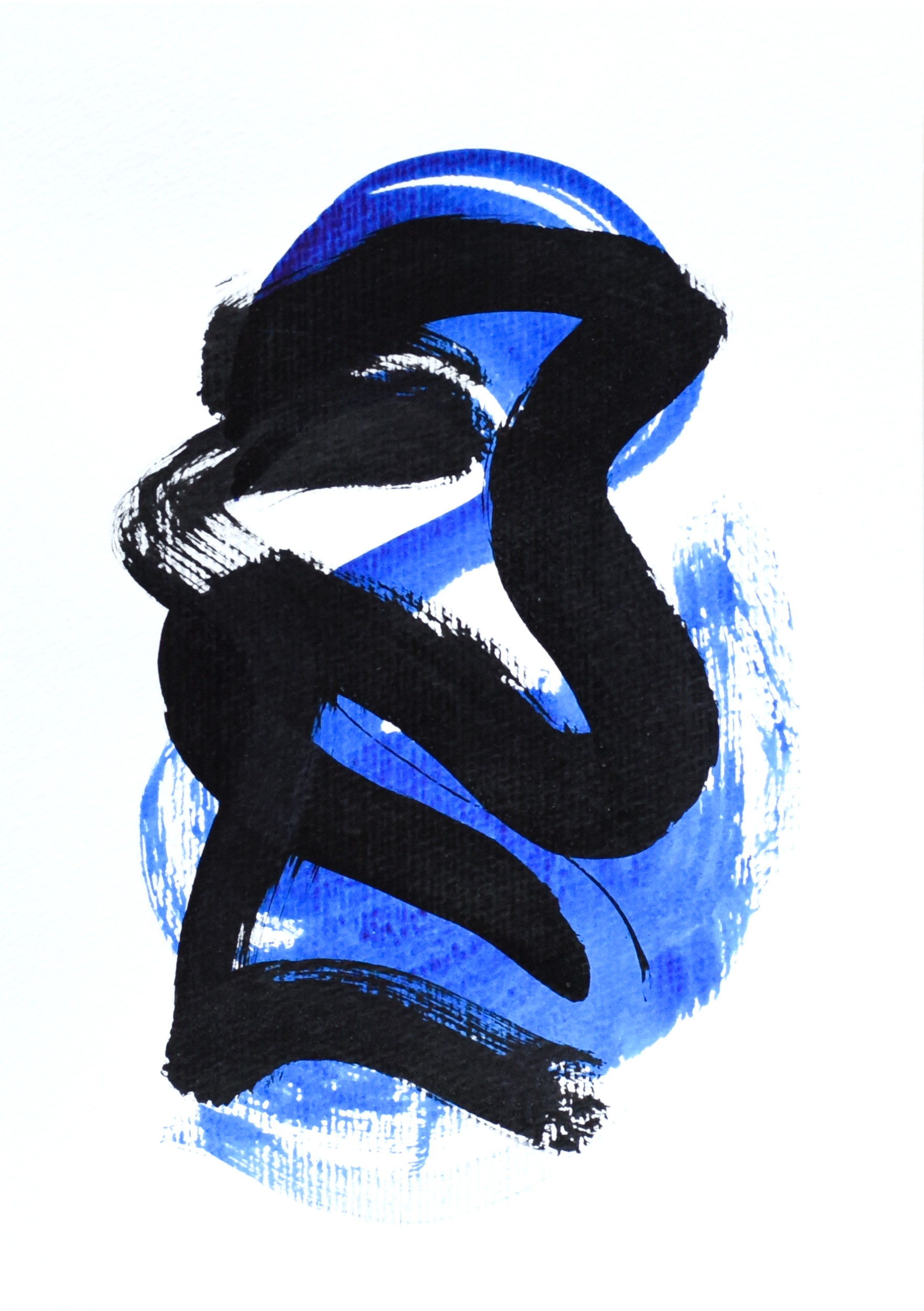 Gina Vor, Small Blue Sign No 5 | Abstrait Minimaliste Gina Vor, Small Blue Sign No 5 | Abstrait Minimaliste