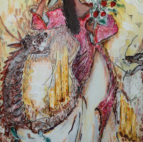 Painting, La danse des dragons, Moïse-Lisette Grulet