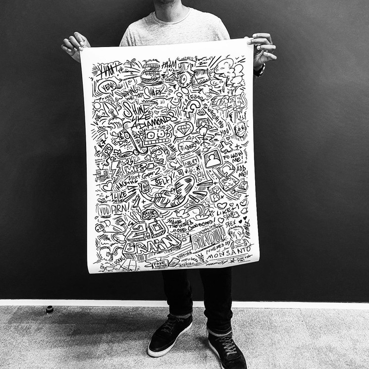 ▷ Doodling World 2.0 by Notte, 2018 | fine art print | Artsper