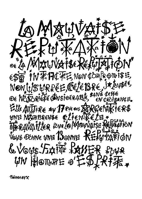 Jacques Villeglé, La Mauvaise Réputation Jacques Villeglé, La Mauvaise Réputation
