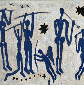 Gemälde, Bleu-blanc, Patrick Renaud