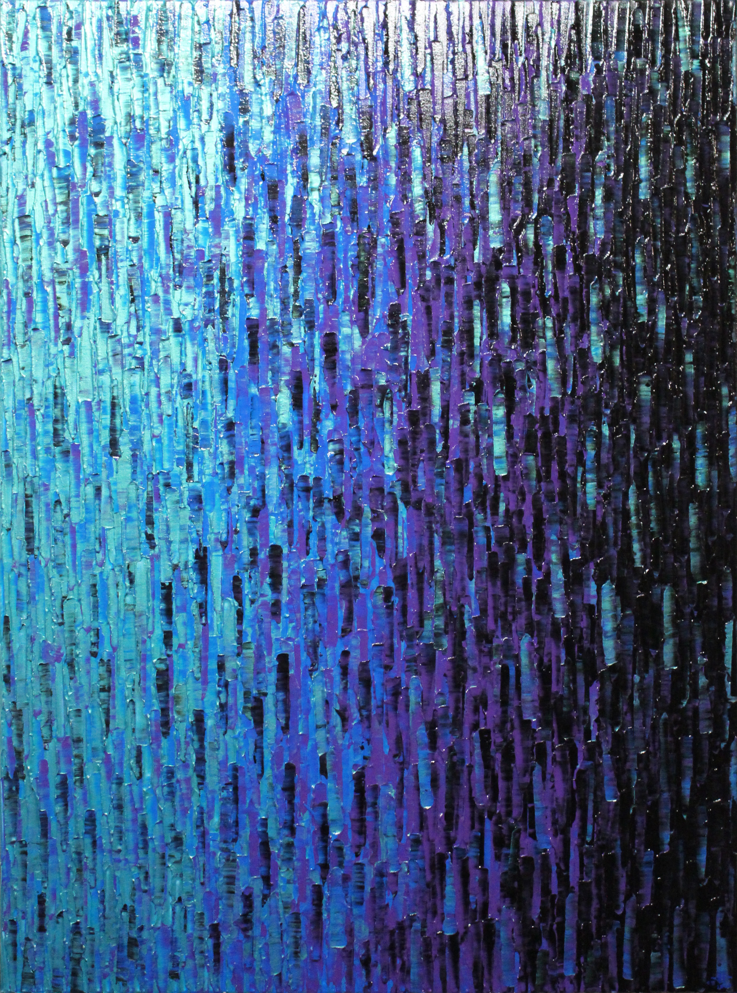 Jonathan Pradillon, Fondu bleu violet iridescent Jonathan Pradillon, Fondu bleu violet iridescent