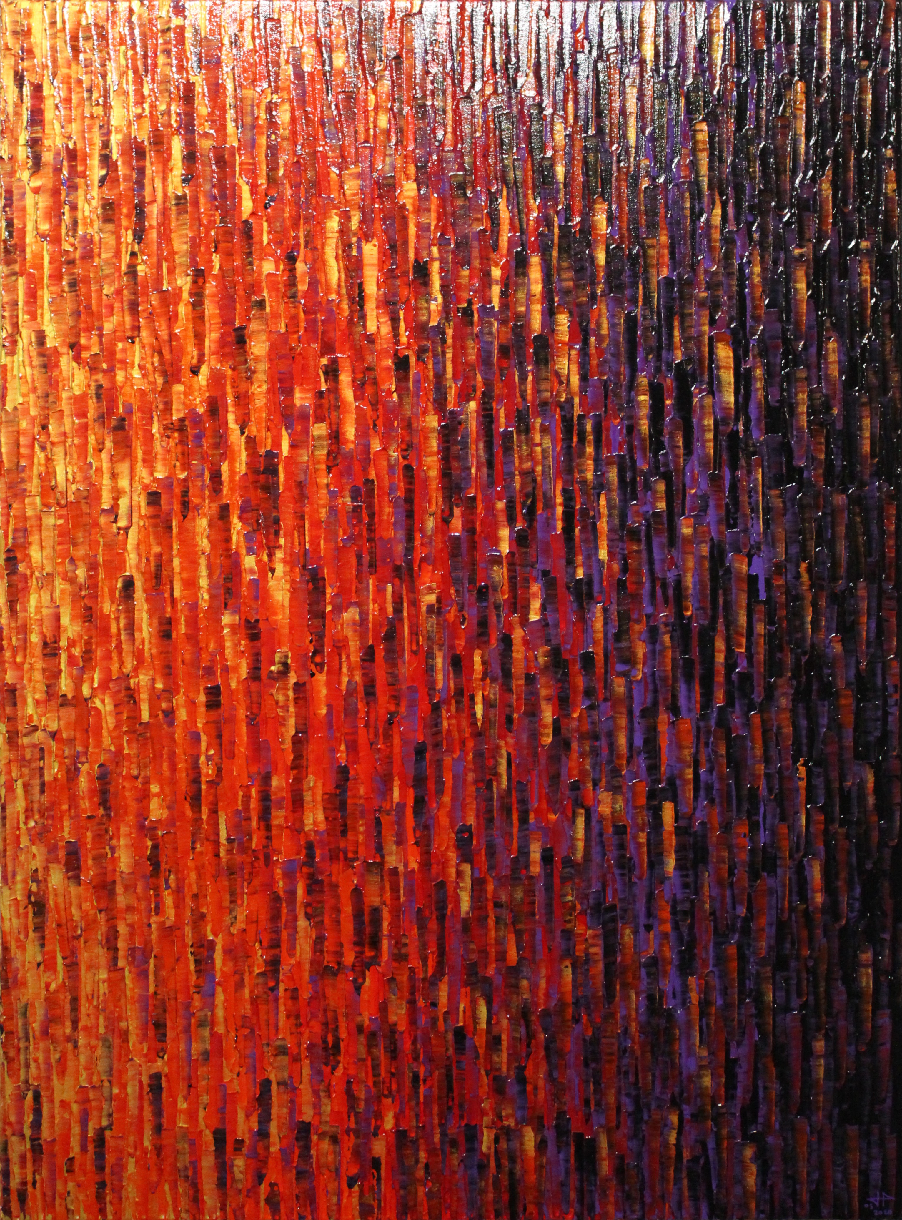 Jonathan Pradillon, Fondu or rouge violet Jonathan Pradillon, Fondu or rouge violet