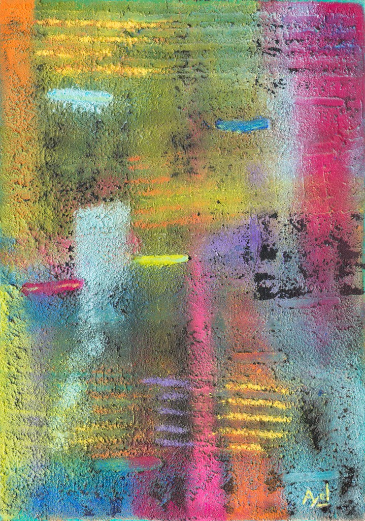 Jacques Ayel, Couleurs répandues - série Abstraction Jacques Ayel, Couleurs répandues - série Abstraction