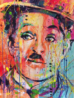 Painting, Charlie Chaplin, Marta Zawadzka