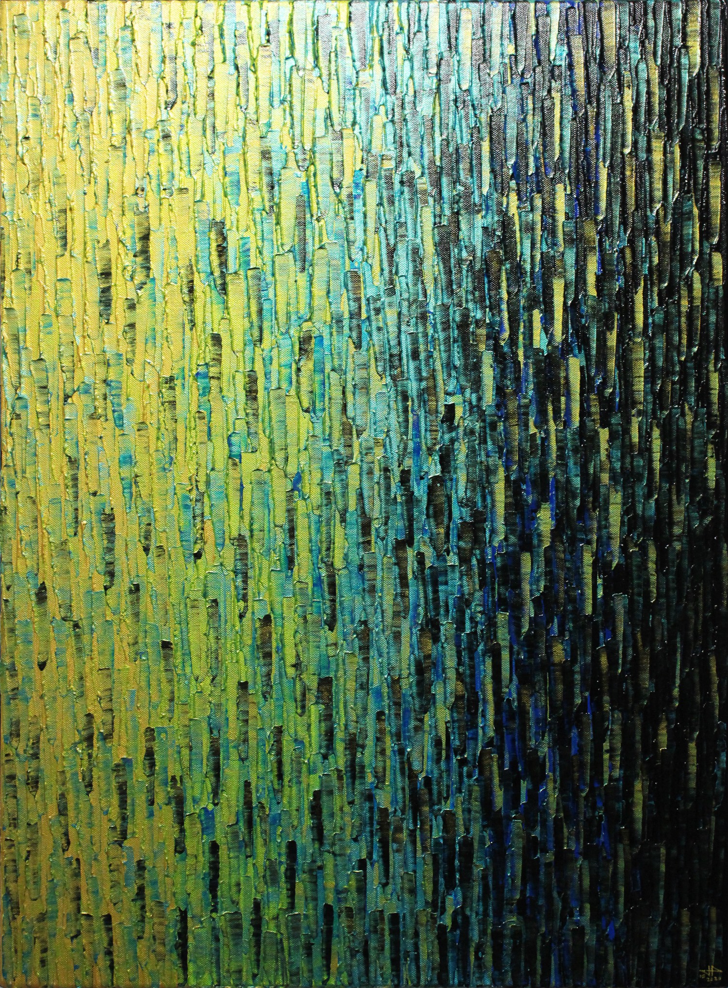 Jonathan Pradillon, Fondu or vert bleu iridescent Jonathan Pradillon, Fondu or vert bleu iridescent