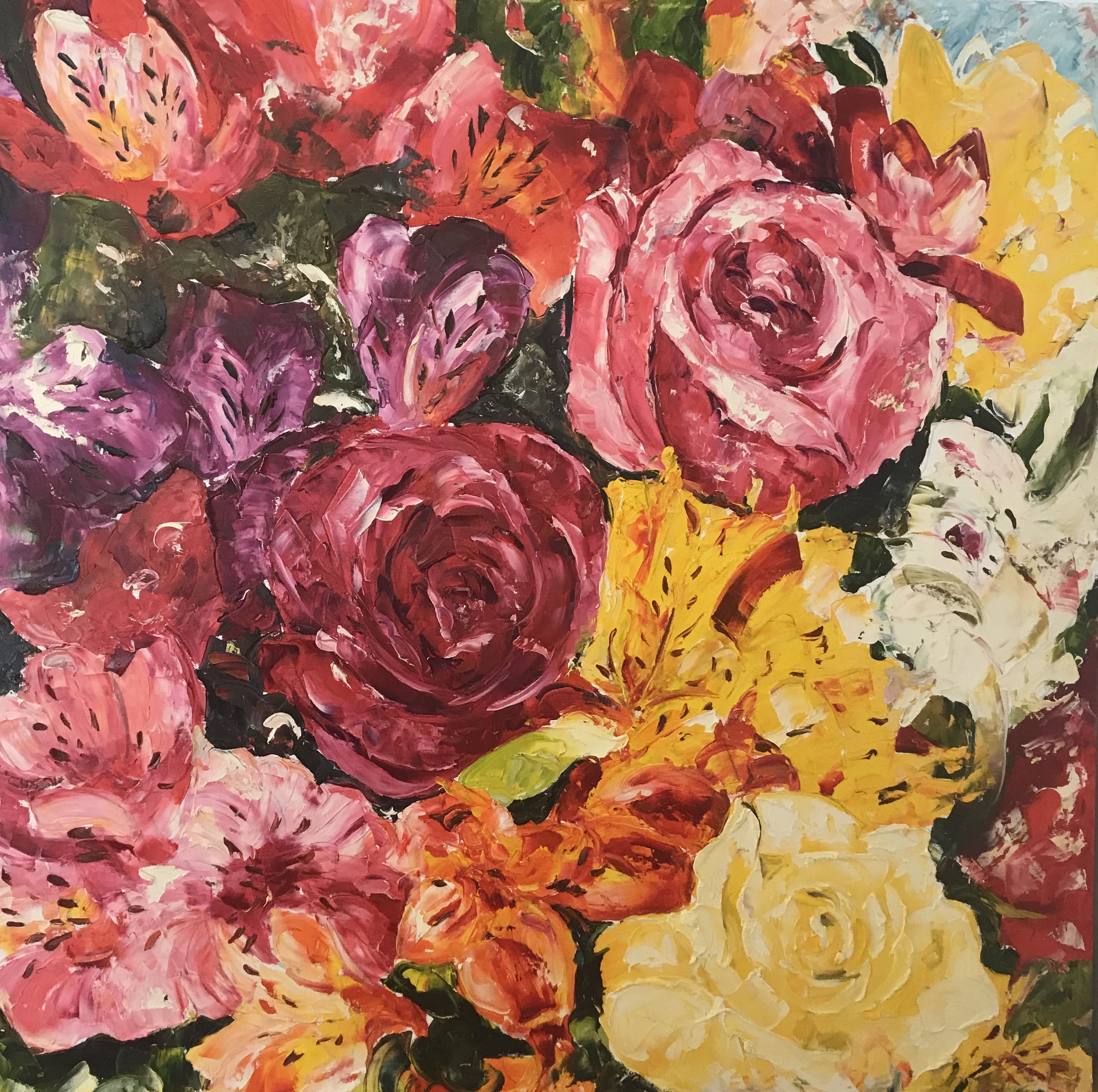 Marie Jussé, Roses multicolores Marie Jussé, Roses multicolores