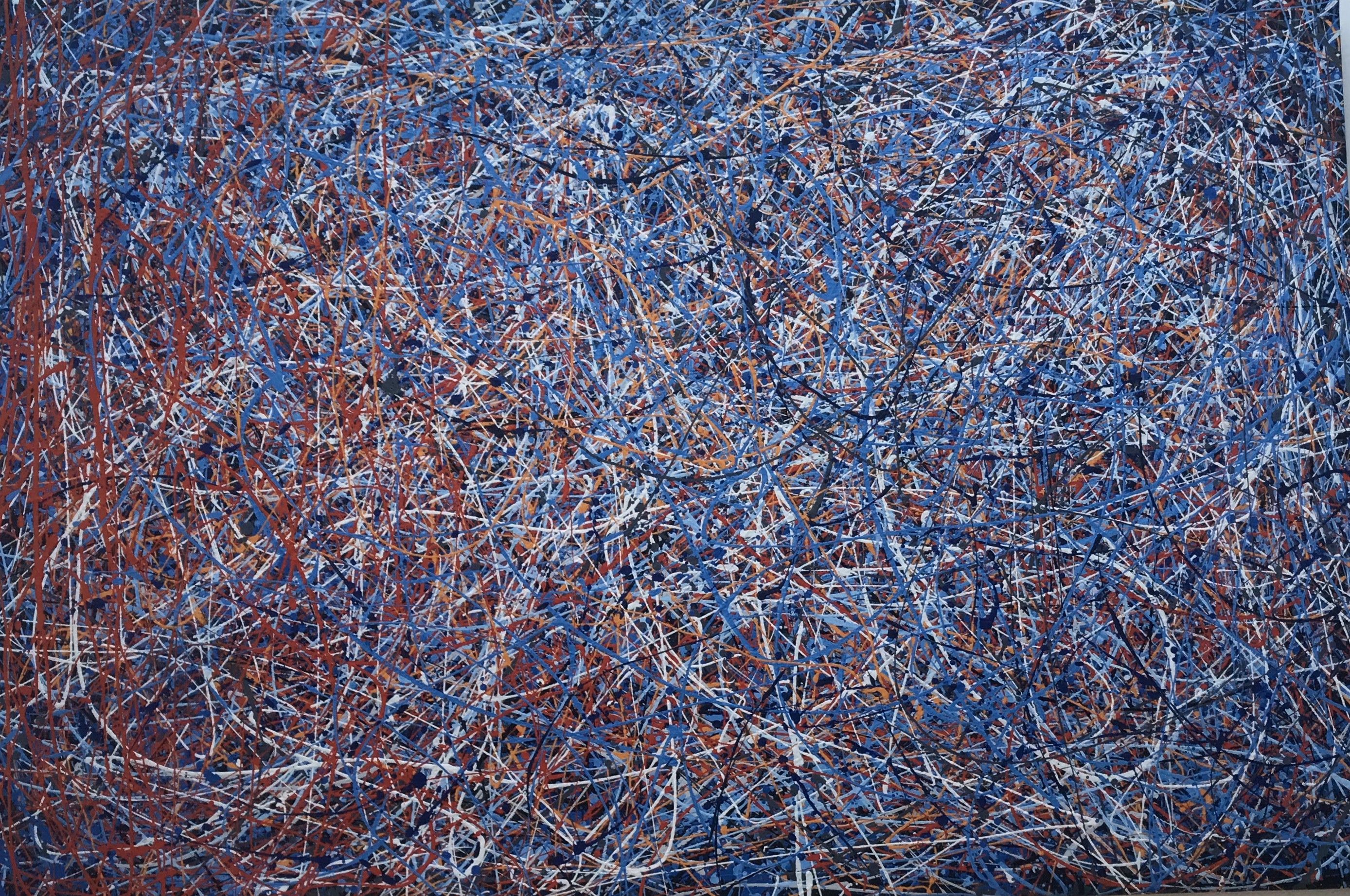 Max Sherman, Le grand bleu abstrait Max Sherman, Le grand bleu abstrait