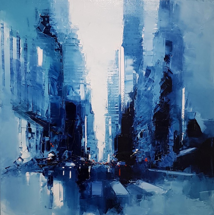 Ny Bleu Abstraction By Daniel Castan Painting Artsper