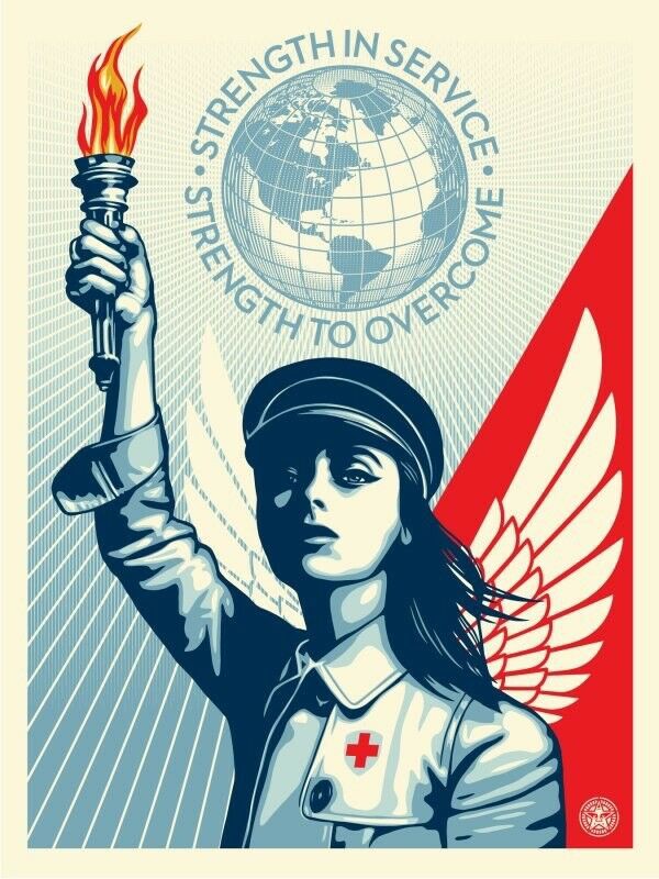 Shepard Fairey (Obey), Angel of Hope and Strength Shepard Fairey (Obey), Angel of Hope and Strength