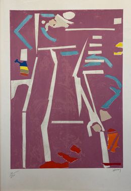 Composition sur fond rose, André Lanskoy